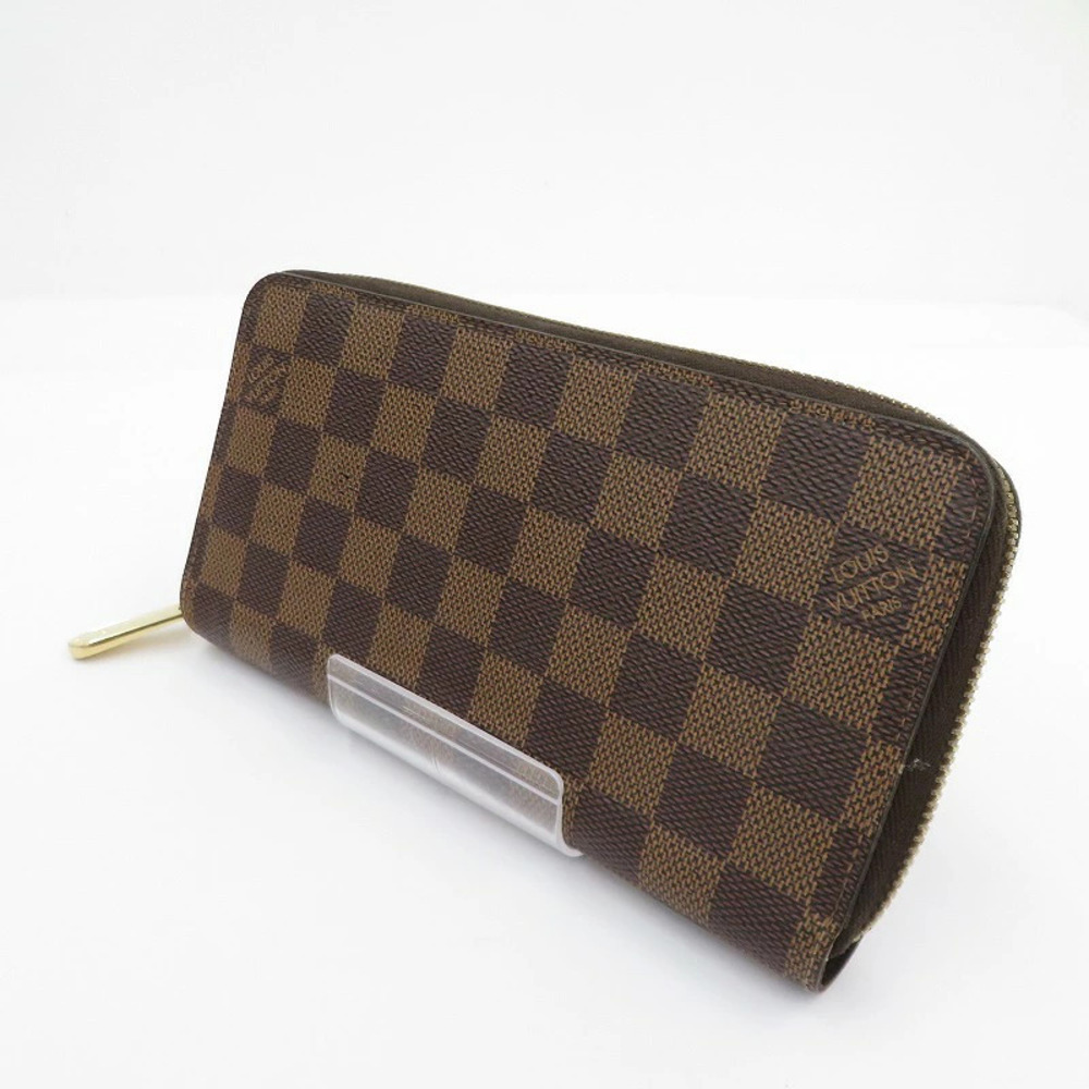 LOUIS VUITTON Damier Zippy Wallet Long Brown